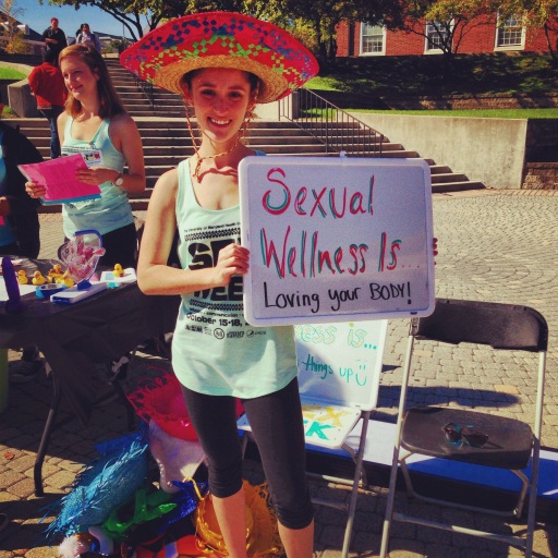 This is me during the University Health Center Sex Week 2013!